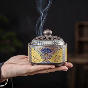 Lư hương đốt trầm bằng gốm sứ cao cấp