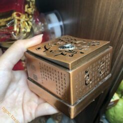 Lư xông trầm dạng hộp vuông cao cấp