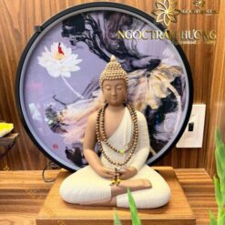 Thác khói trầm hương hình phật từ gốm Bát tràng