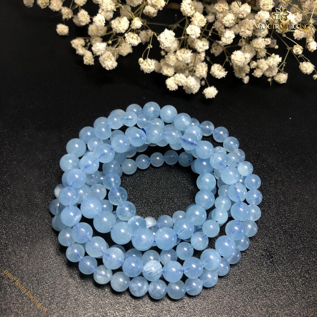 vòng tay đá Aquamarine