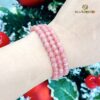 Chuỗi thạch anh dâu tây hồng 6li Vuông