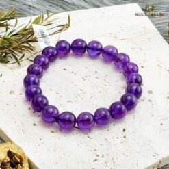Vòng tay đá Thạch anh tím 10li