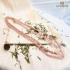 Vòng tay đá thạch anh hồng 6 li mix charm