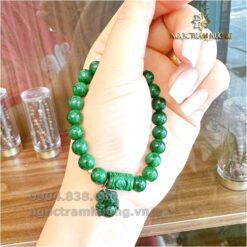 Vòng tay Ngọc sơn thủy 8 li mix lu tự nhiên
