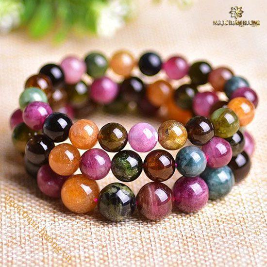 Vòng trầm hương từ thiên nhiên - Ngọc Trầm Hương Đá Tourmaline