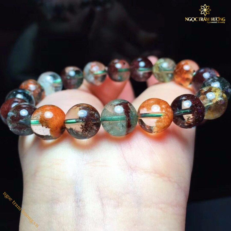 Vòng tay đá ưu linh đa sắc