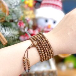 Vòng trầm hương từ thiên nhiên - Ngọc Trầm Hương Chuỗi trầm hương tốc vườn 4 li 216 hạt