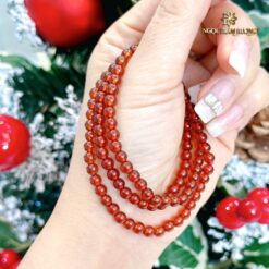 Chuỗi đeo tay đá garnet 5li