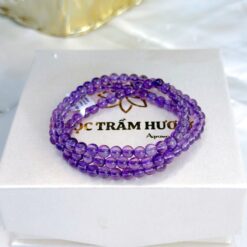 Chuỗi thạch anh tím 5 li tự nhiên