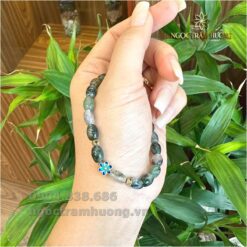 Vòng đá thạch anh ưu linh đa sắc 8 li tự nhiên (1)