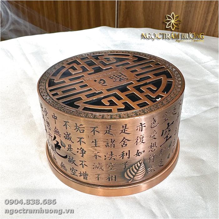 Lư đốt trầm bằng đồng màu hồng - Lư đốt trầm (5)