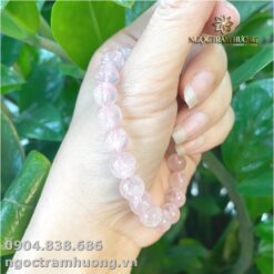 Vòng tay đá Thạch anh hồng 8 li
