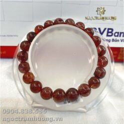 Vòng tay thạch anh tóc đỏ 10 li (1)