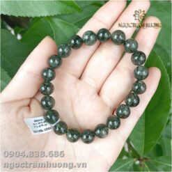 Vòng tay thạch anh tóc xanh 10 li tròn (1)
